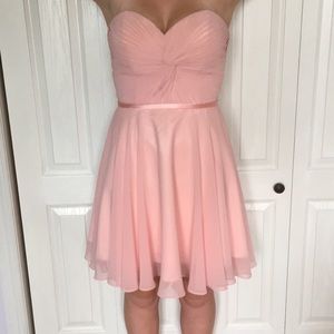 BOUBOU light pink strapless formal dress